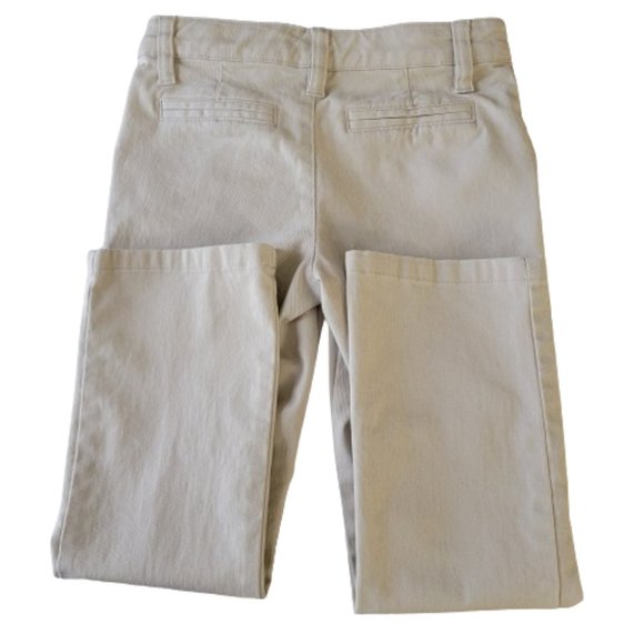 Cat & Jack School Uniform Pants Adjustable Waist Beige 5 New - Picture 9 of 12